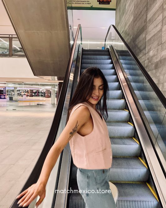 Chaleco rosa